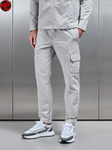 Men Casual Cargo Pants Straight Leg <b>Trousers</b> with Pockets Breathable Anti Wrinkle Quick Dry Track Nylon Pants Men - Product Image 4