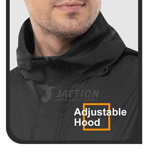 Custom Design Rain Coat Solid Color Rain Coat Streetwear Rain Coat Custom Logo Rain Coat - Product Image 3