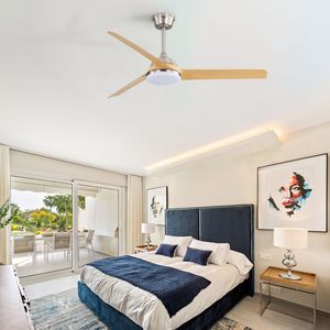 Ventilatore da Soffitto da 52 Pollici con Luce LED 22W e Telecomando, 5 Pale in ABS per Soggiorno - Product Image 6