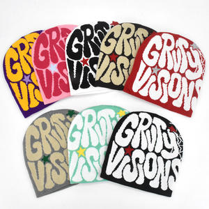 Gorros Personalizados con Estampado, Ropa de Invierno, Estilo Urbano, Gorros de Moda con Pedrería, Gorro de Punto para Hombre y Mujer - Product Image 1