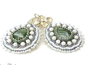 Pendientes bordados personalizados con múltiples cuentas, pendientes para mujer, joyería festiva para fiestas al mejor precio, pendientes con cuentas. - Product Image 2