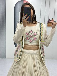 Pure Tissue Shimmer Lehenga Choli With Handwork Diamond Work <b>Jacket</b> <b>Wedding</b> Festival Party Wear Collection - Product Image 6