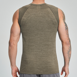 Débardeur de sport sans couture pour homme, coupe ajustée, pour la course, la gym, la musculation, débardeur de fitness sans manches - Product Image 3