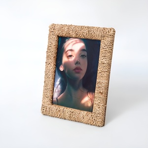 Sea grass photo <b>frame</b> natural seagrass <b>picture</b> <b>frames</b> <b>vintage</b> statement piece for home display - Product Image 3