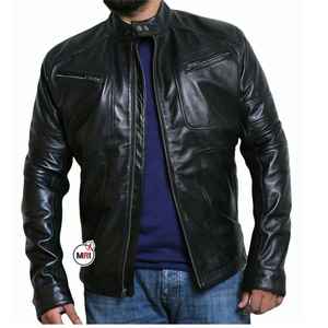 Nouvelle veste en cuir pour homme de qualité supérieure, élégante, de marque, coupe-vent, matelassée, pour l'automne et l'hiver, taille XL - Product Image 6