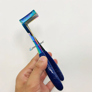 High Quality Professional Rainbow Plasma Hair Extension Plier Eco-Friendly Custom Logo <b>Silicone</b> Stainless Steel Tape Hair <b>Tool</b> - Product Image 4