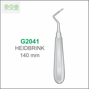 MELPEX INSTRUMENTOS DE BELLEZA Elevador Dental de Raíz con Punta Recta 2.0mm Acero Inoxidable 420 Mango Hueco 140mm Set Dental - Product Image 2