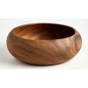 Bols en bois de manguier de qualité alimentaire avec logo personnalisé en gros |   Bol à céréales et à soupe en bois émaillé |   Bol en bois artisanal durable - Product Image 2
