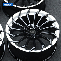 Rines Forjados Multirradio de Aleación de Aluminio 6061 para CX4 DEAN DP172, 18/19/20/21/22 Pulgadas, 5x112/114.3/120, Negro Brillante/Blanco, Nuevos y Personalizados