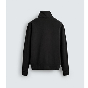 เสื้อสเวตเชิ้ตคอซิปสตรีทแวร์แบบกำหนดเองสำหรับผู้ชาย ผ้าคอตตอนผสม ทรงโอเวอร์ไซส์ แฟชั่นลำลอง ขายส่งสำหรับตลาดสหรัฐอเมริกา - Product Image 2