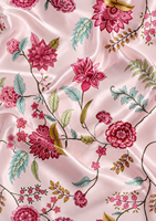 Maison Chintz Viscose Habotai Motif Floral Résistant à l'Eau Écologique Jardin De Rose Vanille Héritage Château pour Jupes et Rideaux