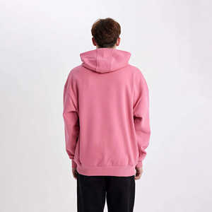 Ventes en gros de sweats à capuche pour hommes en tissu doux sans cordon, style streetwear, avec logo personnalisé, 330 GSM, sweat-shirt à capuche pour hommes et femmes - Product Image 2