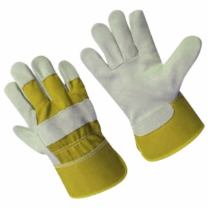 Guantes de Trabajo de Cuero Completos, Rojos y Blancos, Protección para Exteriores, Unisex, para Todas las Estaciones - Product Image 5