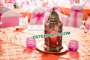 Fascinante mesa de boda de lujo moderno centro de mesa candelabro de tela decoración glam al por mayor - Product Image 4