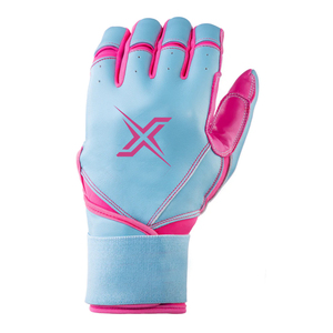 High Quality Custom Bruce Bolt Long Cuff Style Batting Gloves Leather Right Hand Long Cuff Baseball Batting Gloves <b>Hook</b> Loop XXL - Product Image 3