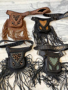 Fashion Fringe Fanny Pack Sac de taille avec sangle réglable Multi Pocket Women's Hip Bum Bag pour les voyages en plein air - Product Image 4