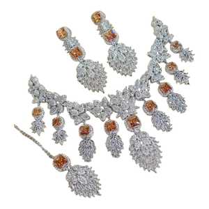 Handmade Ethnic Traditional Fashion Jewelry Sets Gold Color Necklace Earrings Festival <b>Wedding</b> <b>Accessories</b> Customize Packaging - Product Image 1