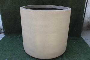 Large Modern FRP Planter for Outdoor Use Heavy Duty Strong Rough Texture Finish Custom Color Fiberglass Planter Shopping Mall - Product Image 3