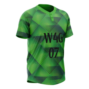 Maillot de football vert à imprimé géométrique pour homme, manches courtes, sublimation, polyester anti-humidité, col rond, coupe classique - Product Image 5