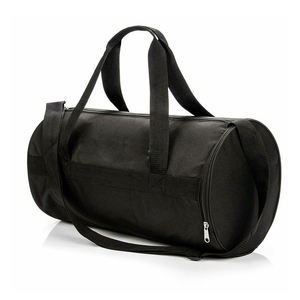 Gray Oxford Polyester Gym Duffel <b>Bag</b> Adjustable Strap Zipper Closure Unisex Casual Fitness <b>Bag</b> 20-<b>30L</b> Capacity Durable Design - Product Image 4