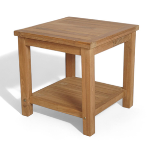 Mesa Auxiliar Rectangular con Estructura de Madera de Teca y Diseño Minimalista para Muebles del Hogar - Product Image 2