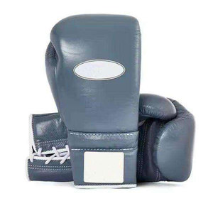 Econex Sports Black Leather Boxing Gloves 14oz Full Finger Hook Loop <b>Adjustable</b> Wrist <b>Strap</b> Customizable Training Gear for - Product Image 3