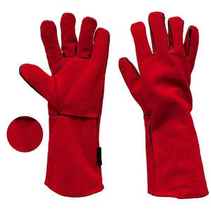 Wholesale Rate Heat Resistant Fireproof Welding Work <b>Gloves</b> Top Quality Cowhide Split Leather Welder Working Safety <b>Gloves</b> - Product Image 5
