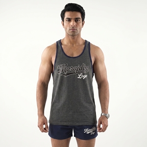 Australia USA True Sizing Men's White Tank <b>Top</b> With Red Logo Print Casual Style O-Neck Sleeveless <b>Top</b> - Product Image 4