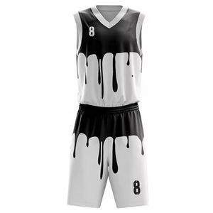 Vêtements de sport unisexes sur mesure à prix raisonnable en gros, uniforme de basket-ball, taille plus, séchage rapide, respirant - Product Image 5