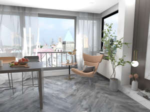 Plancher à noyau rigide en vinyle SPC de qualité supérieure 4mm 5mm 6mm Durable étanche résistant au feu pour hôpital et appartement de bureau à domicile - Product Image 3