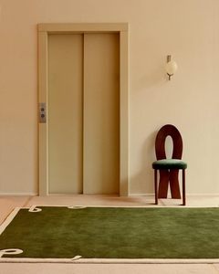 Tapis contemporain en laine verte unie, antidérapant, adapté aux animaux domestiques, à poils longs, pour la maison, la chambre, le salon, le pique-nique, cadeau de Noël - Product Image 2