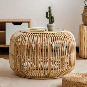 <b>Vintage</b> rattan <b>tables</b> cheap price functional tea coffee <b>table</b> best choice home space organiser - Product Image 2