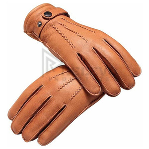 Deer Leather Flame Genuine Leather Men's Motorbike <b>Gloves</b> for Cycling <b>Gloves</b> Warm Thickened Winter <b>Gloves</b> for Men Motorcycle - Product Image 4