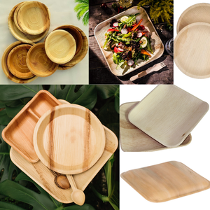 Platos de Hoja de Palma Areca de Alta Calidad con Vajilla Desechable Biodegradable para Uso Diario en el Hogar y en el Mercado Mayorista Global - Product Image 6
