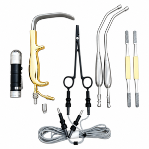 Fuente de luz de fibra óptica de calidad premium Ferriera Retractor, pinza bipolar y raspador nasal TC CE - Product Image 1