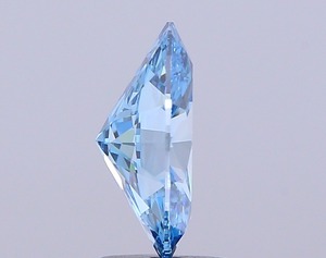 Diamant ovale bleu vif fantaisie, cultivé en laboratoire, certifié IGI, qualité VVS2, polissage excellent, pierre synthétique CVD pour bijoux sur mesure - Product Image 4