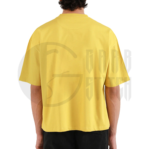 Camiseta de Manga Corta para Hombre, Color Naranja, Cuello Redondo, Corte Regular, Informal, 100% Algodón Jersey, Tejido Liso - Product Image 6