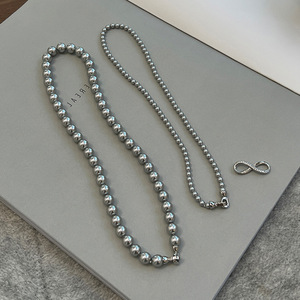 เครื่องประดับมุก 8 มม. ชุบทองแดง-แพลตตินัม รวมถึงตัวล็อคแบบดอกพลัมสำหรับติดผม สร้อยคอมุกสำหรับเสื้อสเวตเตอร์ - Product Image 4