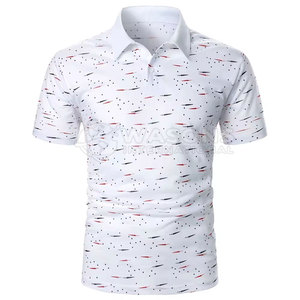 Polo imprimé décontracté pour homme, tissu léger, respirant, tenue élégante pour tous les jours - Product Image 4