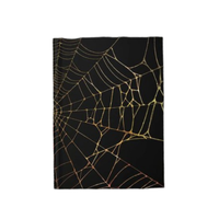 Journal à couverture rigide toile d'araignée aux couleurs variées, carnet gothique noir, agenda ligné, cadeau de papeterie unique en forme de toile d'araignée