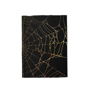 Diario de tapa dura con diseño de telaraña Web of Colors, cuaderno gótico negro, diario con papel rayado, regalo único de papelería con diseño de telaraña - Product Image 1