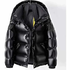 Chaqueta de Plumón Personalizada de Alta Calidad para Hombre, Abrigo de Invierno Brillante de Moda Promocional con Capucha, Estilo Urbano - Product Image 1