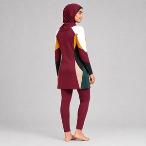 Ensemble de bikini modeste pour femmes, maillot de bain deux pièces à manches longues, séchage rapide, protection solaire, vêtements de plage - Product Image 4