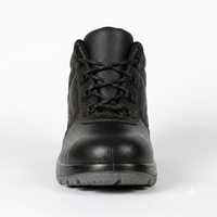 Chaussures de sécurité en acier noir, cuir véritable, imperméables, respirantes, bottes de travail antidérapantes, usage industriel, construction, usine, toutes utilisations