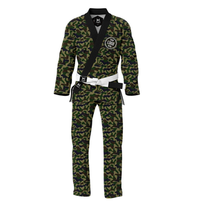 Camouflage BJJ <b>Kimono</b> 100% Pearl Weave Cotton Regular Fit Adult Unisex Martial Arts Wear Digital Print Front Logo UV Protection - Product Image 1