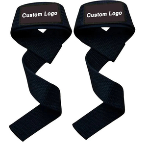 Heavy Duty Adjustable Breathable Strap Figure 8 Weight <b>Lifting</b> Dead Lift Wrist for Pull-ups Horizontal <b>Bar</b> Powerlifting Gym - Product Image 4