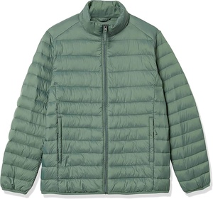 Blouson matelassé personnalisé à col montant pour hommes et femmes, style urbain, manches longues, en toile, hiver, avec fermeture éclair simple - Product Image 2