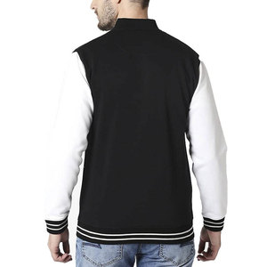 Chaqueta Varsity con Cuello Alto para Hombre, Nueva Colección, Abrigo Cálido de Invierno con Cierre de Cremallera de Longitud Regular y Estilo con Logotipo - Product Image 2