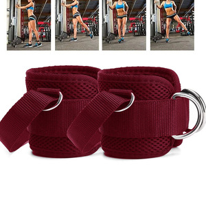 Correas de Tobillo Acolchadas de Spandex y Nylon para Máquinas de Gimnasio, Ejercicios de Piernas, Levantamiento de Pesas y Culturismo - Product Image 4