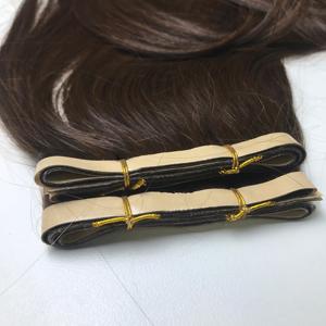 Long ruban invisible naturel dans la trame Double dessiné 100% cheveux humains vierges Bande vierge dans les extensions de cheveux - Product Image 5